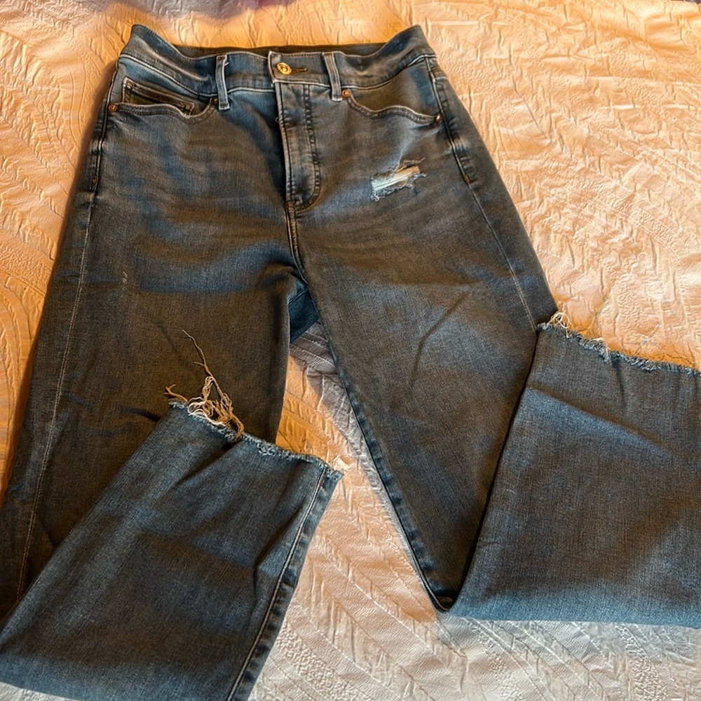 Express super high rise mom jeans